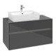 V&B Collaro Meuble sous lavabo 100x54,8x50 cm, WT l, LED 7,3 W, glo Gr-3