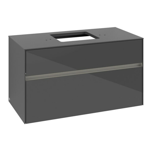 V&B Collaro Meuble sous lavabo 100x54,8x50 cm, WT mi, LED 7,3 W, glo Gr