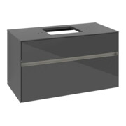 V&B Collaro Meuble sous lavabo 100x54,8x50 cm, WT mi, LED 7,3 W, glo Gr
