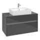 V&B Collaro Meuble sous lavabo 100x54,8x50 cm, WT mi, LED 7,3 W, glo Gr-4