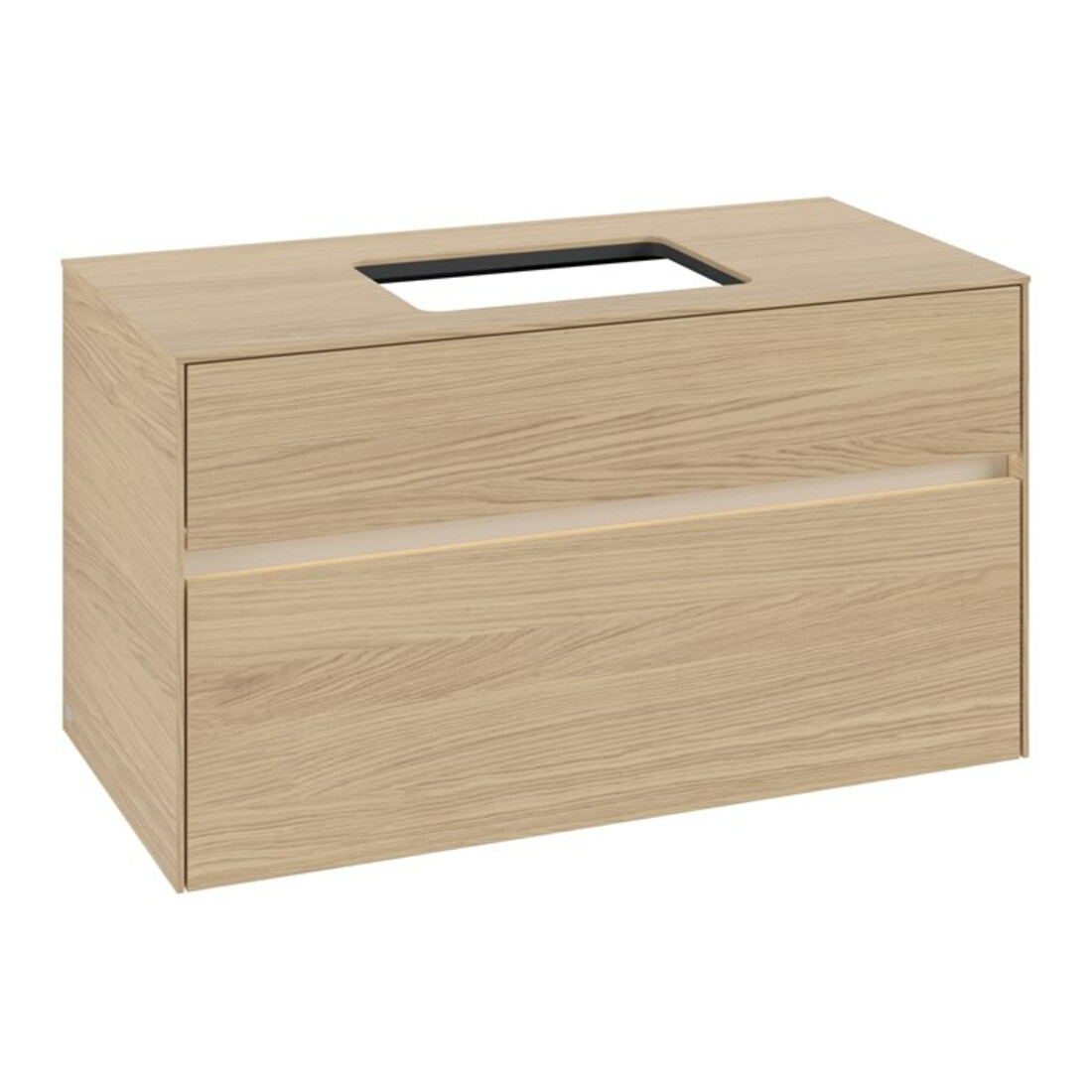 V&B Collaro Meuble sous lavabo 100x54,8x50 cm, WT mi, LED 7,3 W, Nord Oa