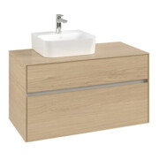 V&B Collaro Meuble sous lavabo 100x54,8x50cm, vasque à gauche, chêne nordique