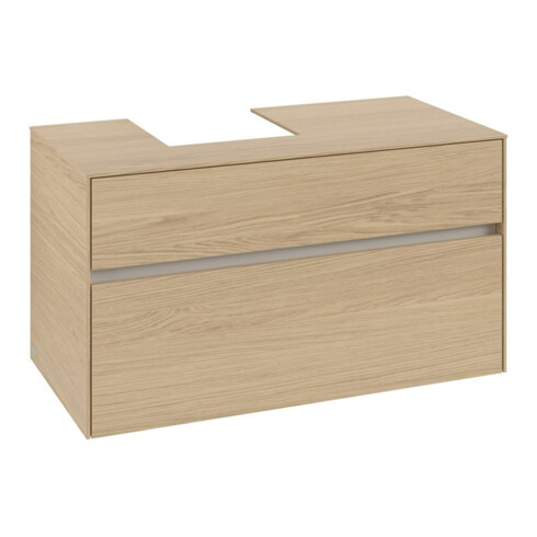 V&B Collaro Meuble sous lavabo 100x54,8x50cm, vasque à gauche, chêne nordique