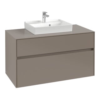 V&B Collaro Meuble sous lavabo 100x54,8x50cm, vasque centrale, graphite