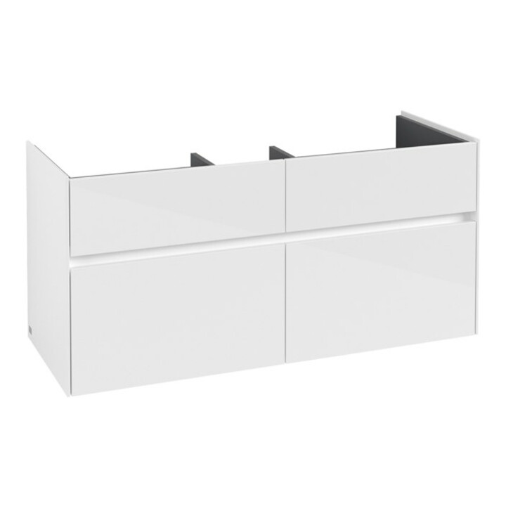 V&B Collaro Meuble sous lavabo 115,4x54,6x44,4 cm, WT avec, blanc brillant