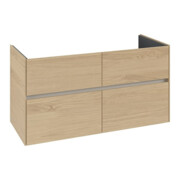 V&B Collaro Meuble sous lavabo 116,1x61x48cm, vasque centrale, chêne nordique-3