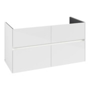 V&B Collaro Meuble sous lavabo 116,1x61x48cm, WT mi, LED 8,6W, blanc brillant-3