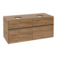 V&B Collaro Meuble sous lavabo 120x54,8x50 cm, 2 tiroirs, chêne Kansas-4