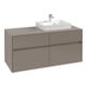V&B Collaro Meuble sous lavabo 120x54,8x50 cm, droite, LED 8,8 W, blanc Oa-1