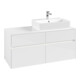V&B Collaro Meuble sous lavabo 120x54,8x50 cm, lavabo à droite, LED 8,8 W, blanc brillant-3