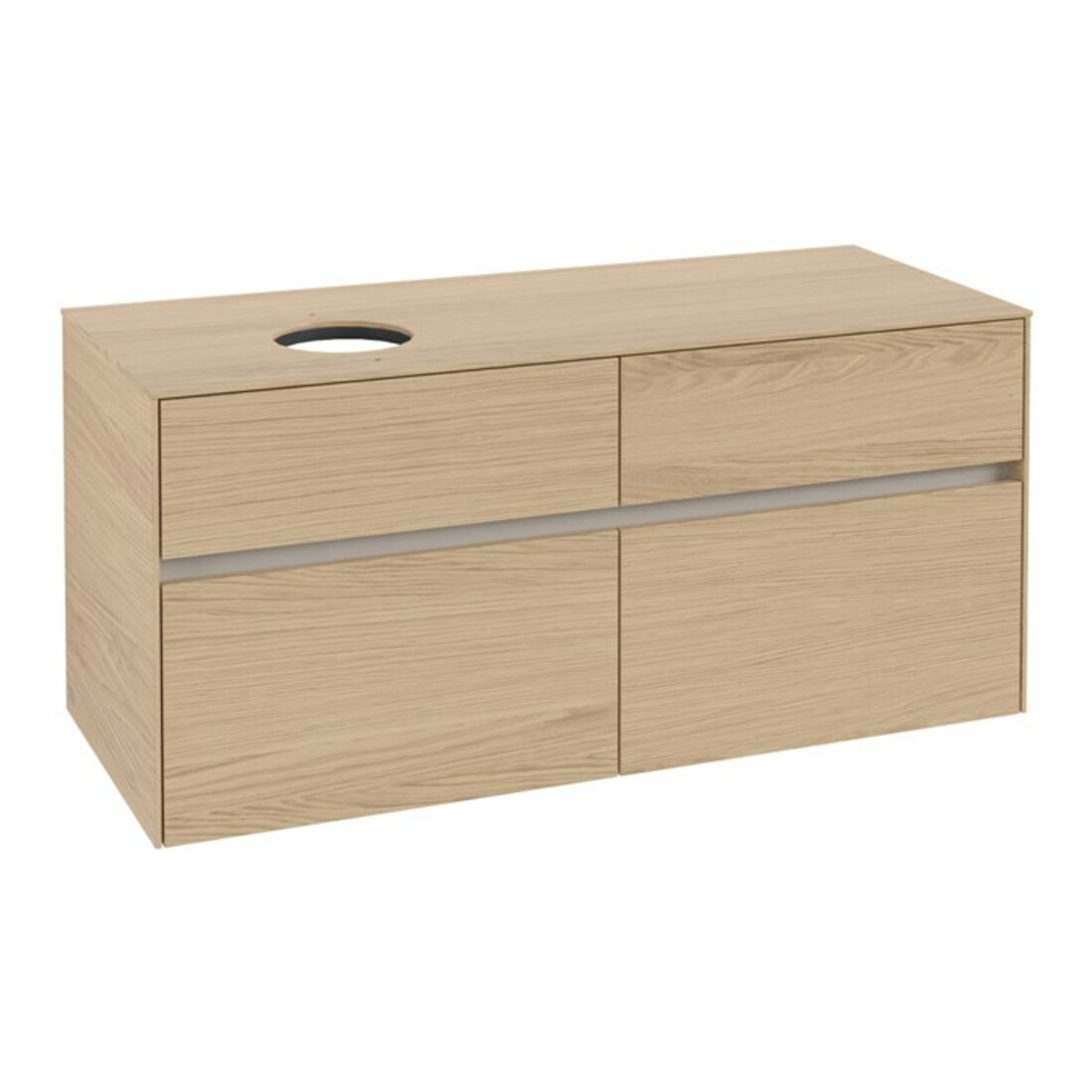 V&B Collaro Meuble sous lavabo 120x54,8x50 cm, LV gauche, Chêne Nordic