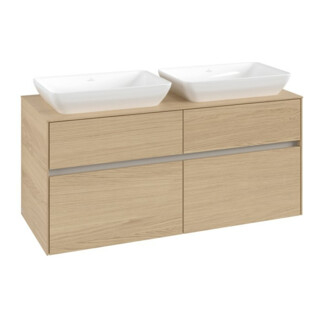 V&B Collaro Meuble sous lavabo 120x54,8x50 cm, pour 2 lavabos, chêne nordique