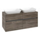 V&B Collaro Meuble sous lavabo 120x54,8x50 cm, pour 2 lavabos, chêne pierre-3