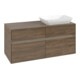 V&B Collaro Meuble sous lavabo 120x54,8x50 cm, vasque droite, LED 8,8 W, Ariz. Oa-1