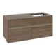 V&B Collaro Meuble sous lavabo 120x54,8x50 cm, vasque droite, LED 8,8 W, Ariz. Oa-3
