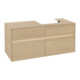 V&B Collaro Meuble sous-lavabo 120x54,8x50 cm, vasque droite, LED 8,8 W, Nord Oa-1