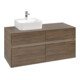 V&B Collaro meuble sous-lavabo 120x54,8x50 cm, WT l, LED 8,8 W, Ariz. Oa-3