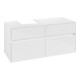 V&B Collaro Meuble sous lavabo 120x54,8x50 cm, WT l, LED 8,8 W, blanc brillant-1