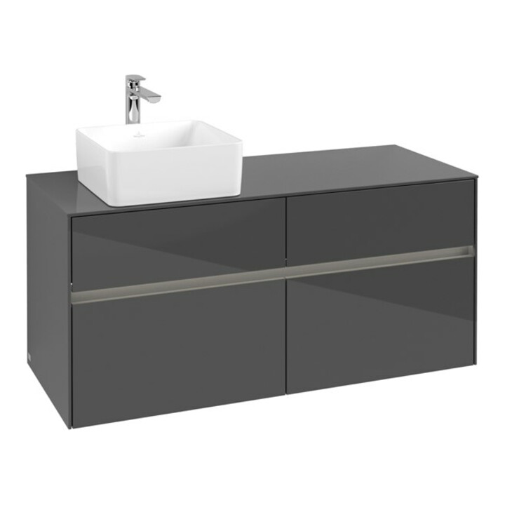 V&B Collaro Meuble sous-lavabo 120x54,8x50 cm, WT l, LED 8,8 W, glo Gr