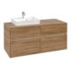 V&B Collaro Meuble sous lavabo 120x54,8x50 cm, WT l, LED 8,8 W, Kan Oa-3