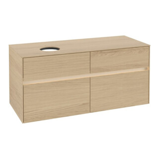V&B Collaro Meuble sous lavabo 120x54,8x50 cm, WT l, LED 8,8 W, Nord Oa