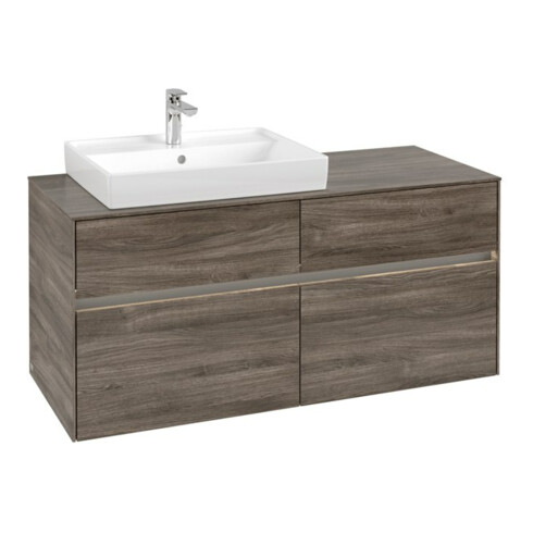 V&B Collaro Meuble sous lavabo 120x54,8x50 cm, WT l, LED 8,8 W, st. Oa