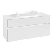 V&B Collaro Meuble sous lavabo 120x54,8x50 cm, WT mi, LED 8,8 W, blanc brillant-3