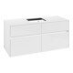 V&B Collaro Meuble sous lavabo 120x54,8x50 cm, WT mi, LED 8,8 W, blanc brillant-1