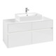 V&B Collaro Meuble sous lavabo 120x54,8x50 cm, WT mi, LED 8,8 W, blanc brillant-3
