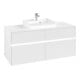 V&B Collaro Meuble sous lavabo 120x54,8x50 cm, WT mi, LED 8,8 W, blanc mat-3
