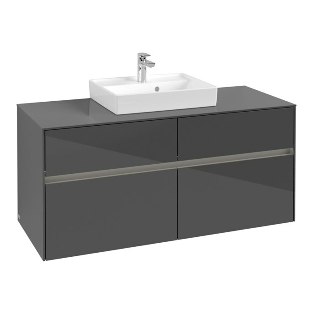 V&B Collaro Meuble sous lavabo 120x54,8x50 cm, WT mi, LED 8,8 W, glo Gr