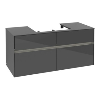 V&B Collaro Meuble sous lavabo 120x54,8x50 cm, WT mi, LED 8,8 W, glo Gr