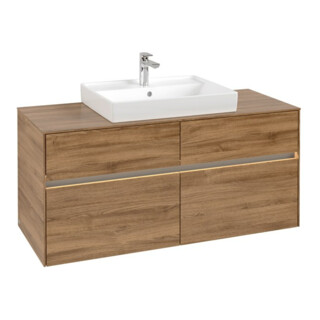 V&B Collaro Meuble sous lavabo 120x54,8x50 cm, WT mi, LED 8,8 W, Kan Oa