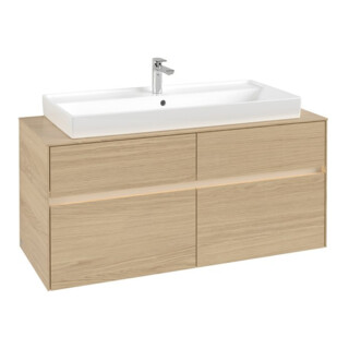 V&B Collaro Meuble sous lavabo 120x54,8x50 cm, WT mi, LED 8,8 W, Nord Oa