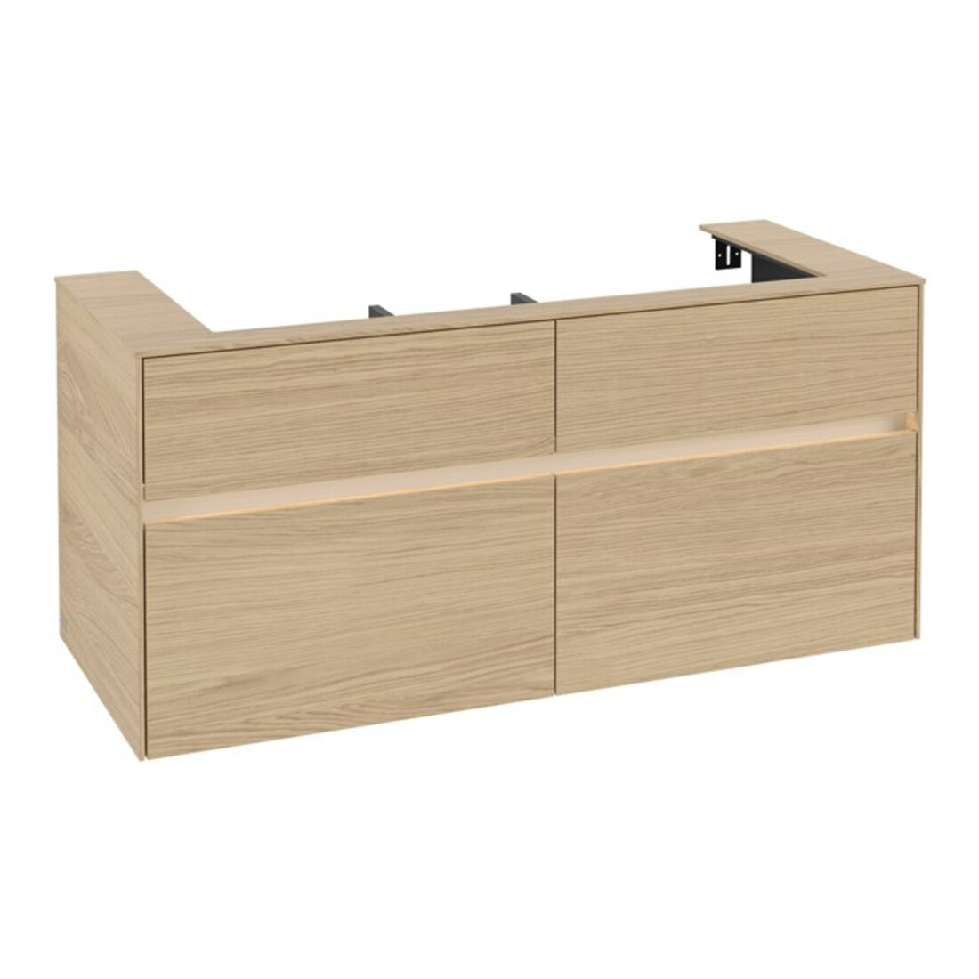 V&B Collaro Meuble sous lavabo 120x54,8x50 cm, WT mi, LED 8,8 W, Nord Oa
