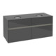 V&B Collaro Meuble sous lavabo 120x54,8x50cm, 2 tiroirs, LED 8,8W, glo Gr-1