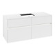 V&B Collaro Meuble sous lavabo 120x54,8x50cm, avec LED 8,8 W, blanc mat-1