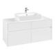V&B Collaro Meuble sous lavabo 120x54,8x50cm, avec LED 8,8 W, blanc mat-3