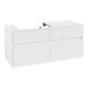 V&B Collaro Meuble sous lavabo 120x54,8x50cm, évier gauche, blanc mat-3