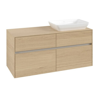 V&B Collaro meuble sous-lavabo 120x54,8x50cm, lavabo à droite, chêne nordique