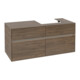 V&B Collaro Meuble sous lavabo 120x54,8x50cm, lavabo à droite, LED 8,8 W, Ariz. Oa-3