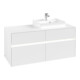 V&B Collaro Meuble sous lavabo 120x54,8x50cm, lavabo à droite, LED 8,8 W, blanc mat-3