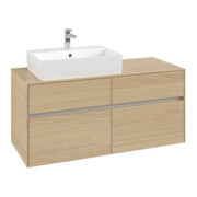 V&B Collaro Meuble sous lavabo 120x54,8x50cm, lavabo à gauche, chêne nordique-3