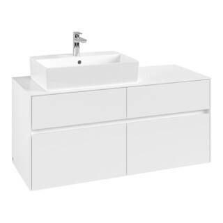 V&B Collaro meuble sous-lavabo 120x54,8x50cm, LV gauche, blanc mat