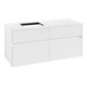 V&B Collaro meuble sous-lavabo 120x54,8x50cm, LV gauche, blanc mat-3