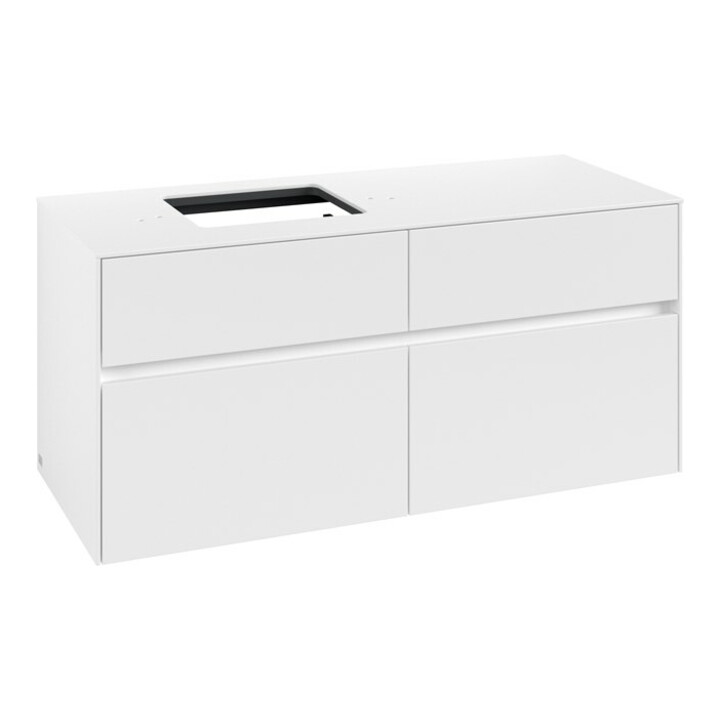 V&B Collaro meuble sous-lavabo 120x54,8x50cm, LV gauche, blanc mat