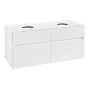 V&B Collaro Meuble sous lavabo 120x54,8x50cm, p 2 tiroirs, Blanc Mat-4