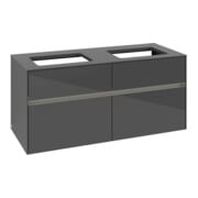 V&B Collaro Meuble sous lavabo 120x54,8x50cm, pour 2 lavabos, LED 8,8W, glo Gr-3