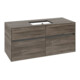 V&B Collaro Meuble sous lavabo 120x54,8x50cm, vasque centrale, chêne stone-1
