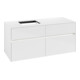 V&B Collaro Meuble sous lavabo 120x54,8x50cm, WT l, LED 8,8 W, blanc brillant-3